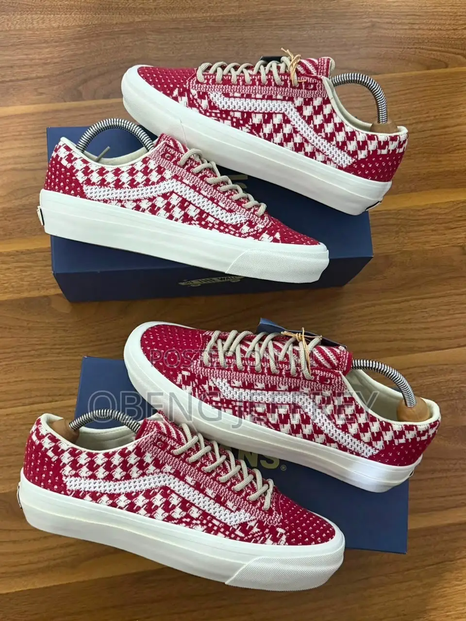 Original Vans Old Skool 36 Premium Red/White