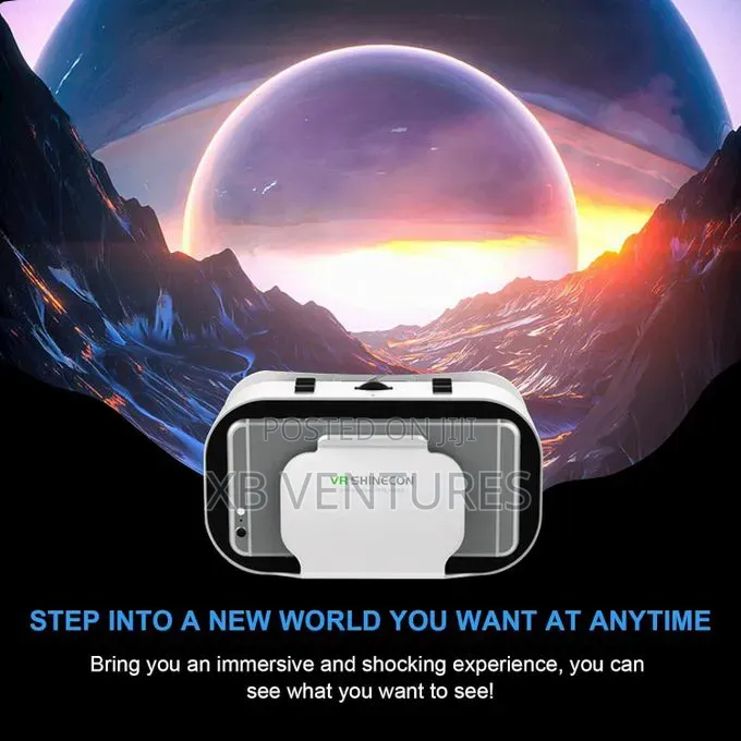 Virtual Reality 3D Glasses, With Bluetooth Remote Control
