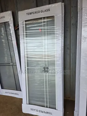 Double Glass Unbreakable Bathroom Door