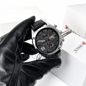 CURREN 8324 Leather Quartz Wrist Watch
