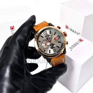 CURREN 8324 Leather Quartz Wrist Watch