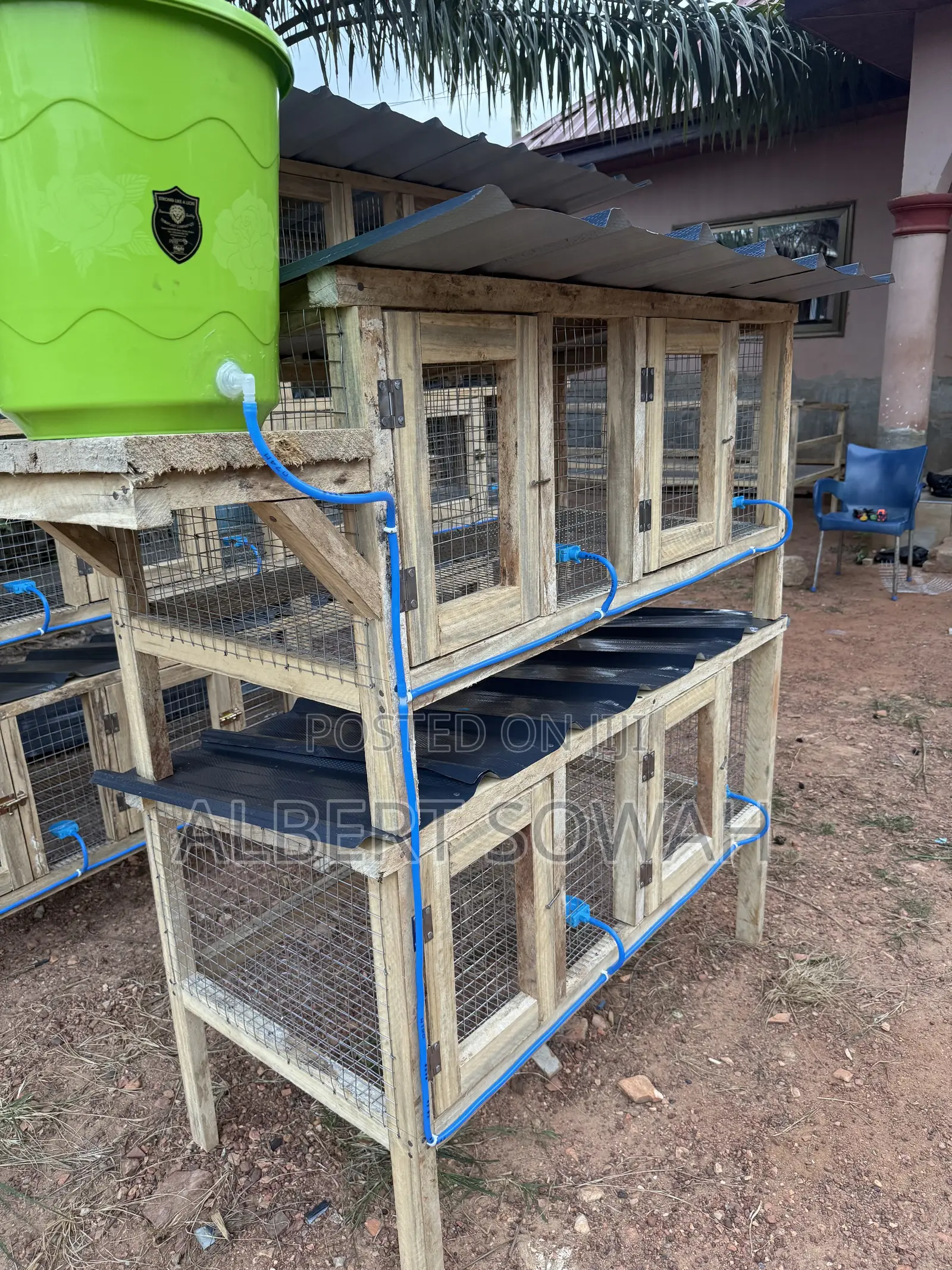 4 Rooms Modern Rabbit and Grasscutter Cage