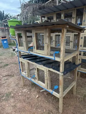 4 Rooms Modern Rabbit and Grasscutter Cage