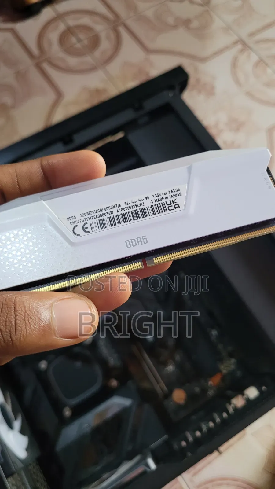 Corsair Vengeance DDR5 White Memory X1 16gb 6000MHz