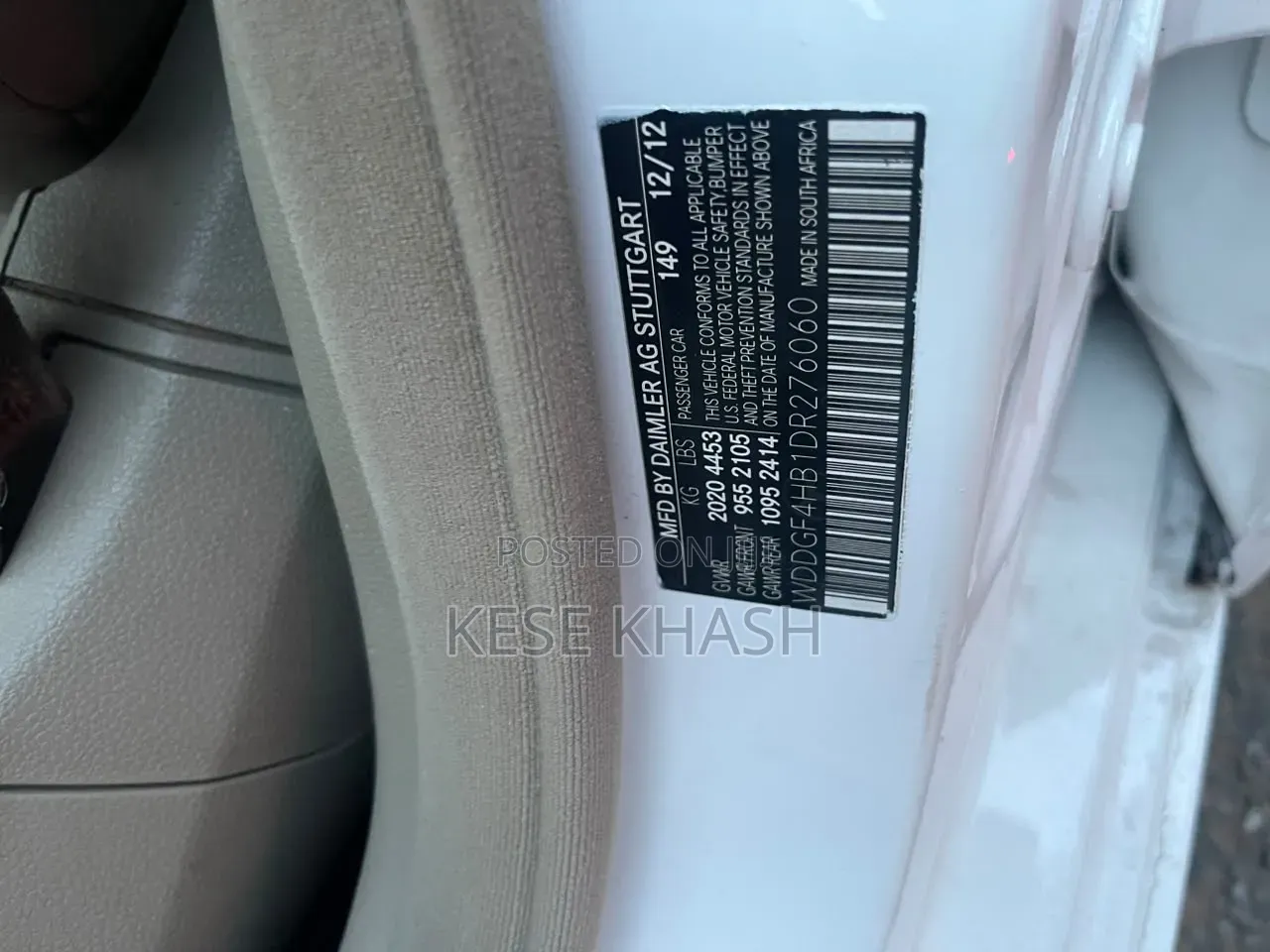 Mercedes-Benz C250 2013 White