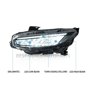 Honda Civic 2016,2017,2018,2019,2020,2021 Headlight Sport Touring