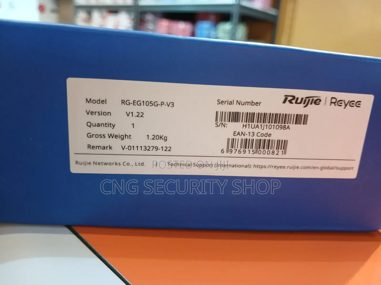 5 Port Gigabit Dmart Cloud Managed Router RG-EG105G-P-V3