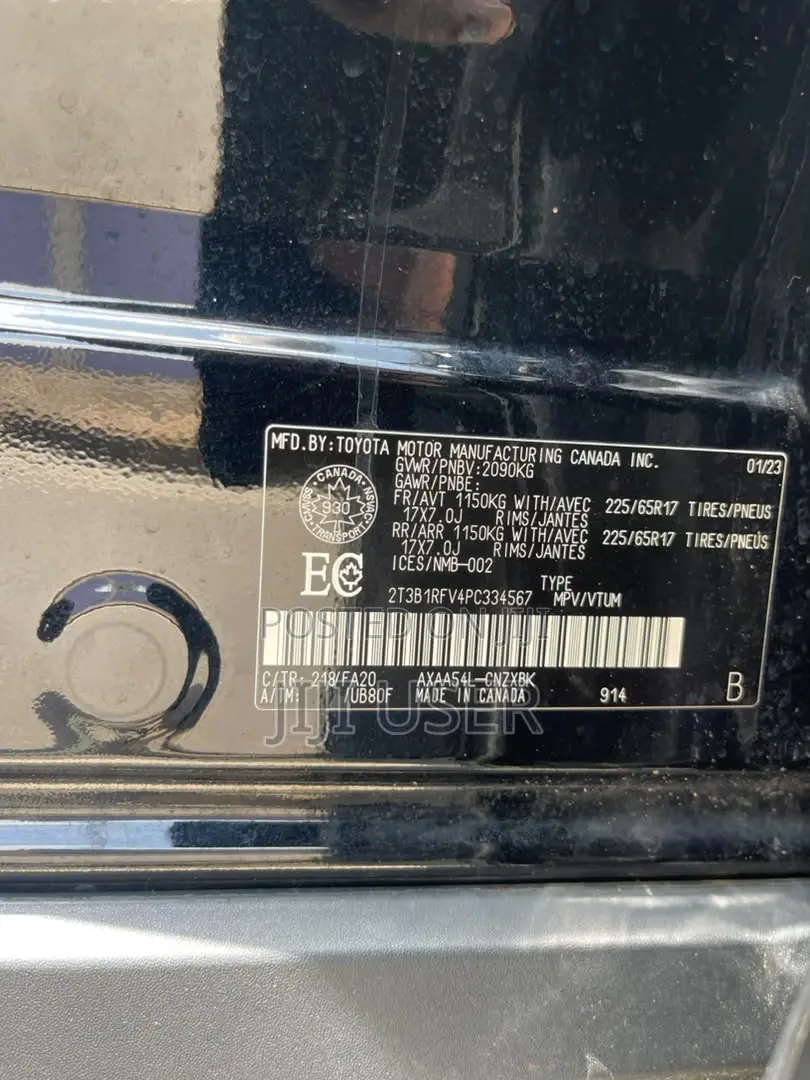 Toyota RAV4 LE AWD 2023 Black