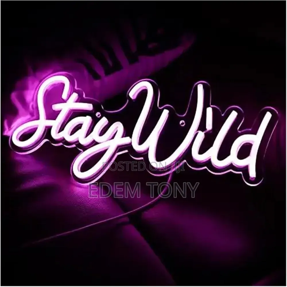 Stay Wild - Neon Sign for Wall Decor