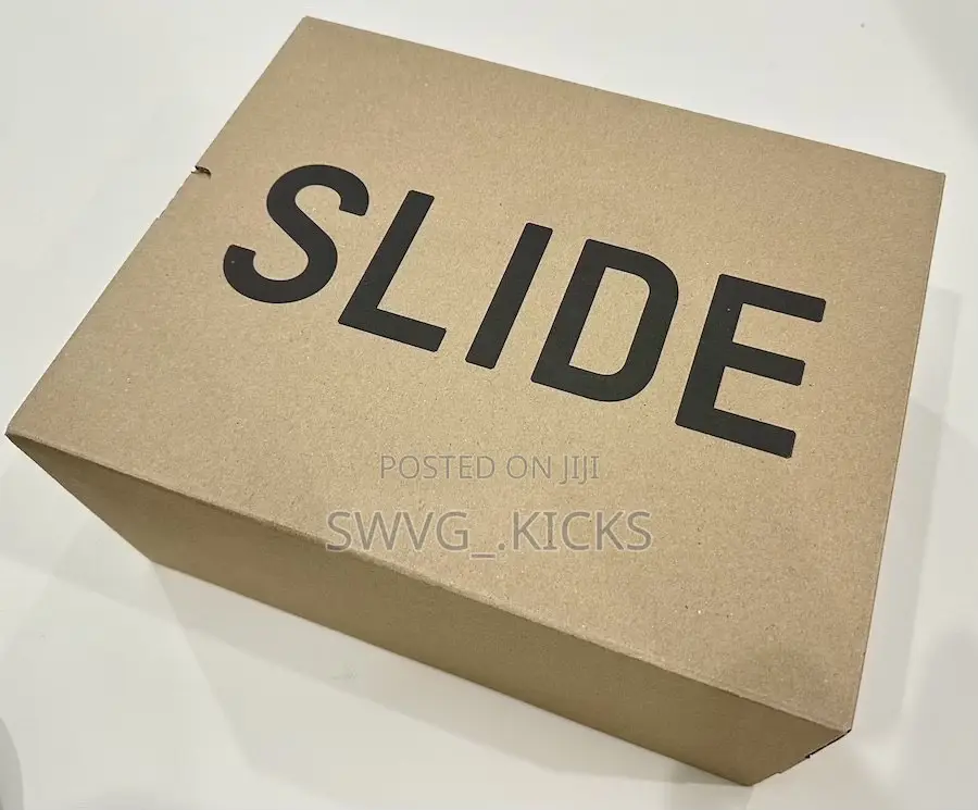 Adidas Yeezy Slides Flax and Dark Onyx