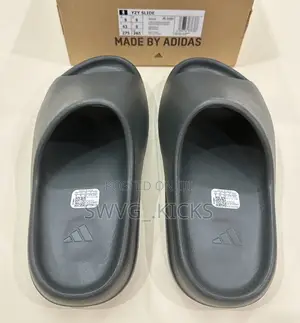 Adidas Yeezy Slides Flax and Dark Onyx