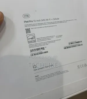 New Apple iPad Pro 2 TB Black