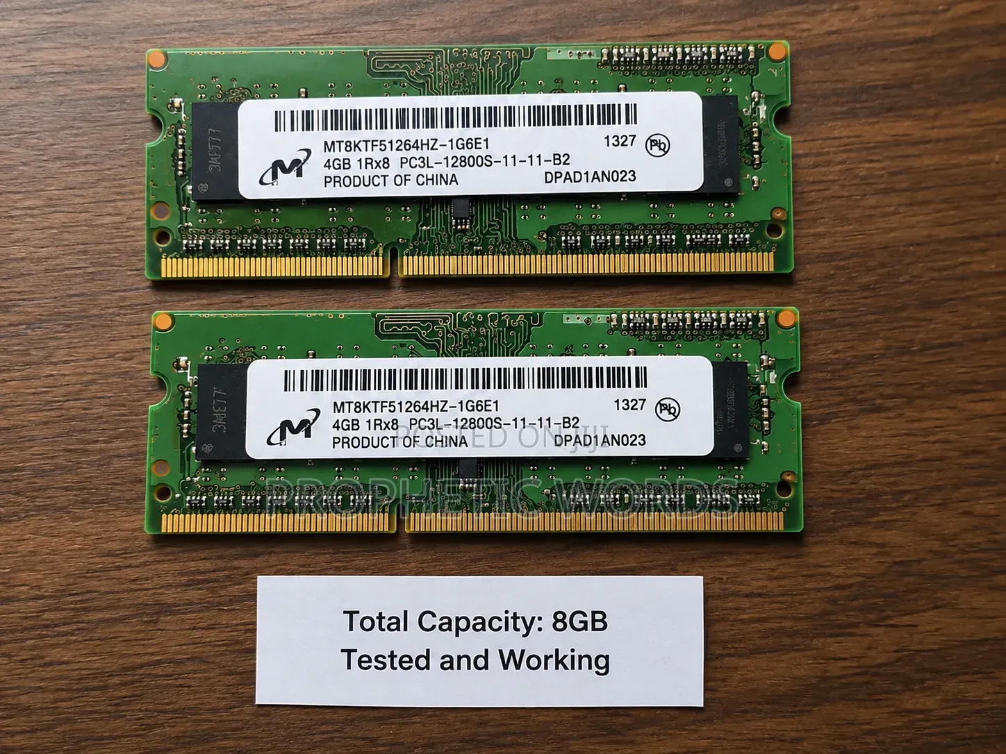 8GB DDR3L 1600MHz Laptop RAM (4GB + 4GB) – Tested Working