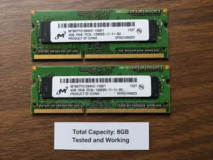 8GB DDR3L 1600MHz Laptop RAM (4GB + 4GB) – Tested Working