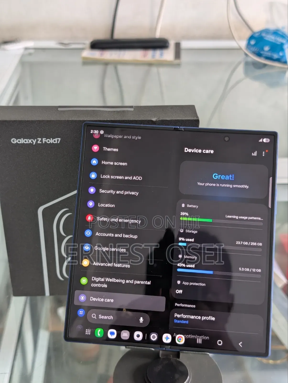 Samsung Galaxy Z Fold7 256 GB Blue