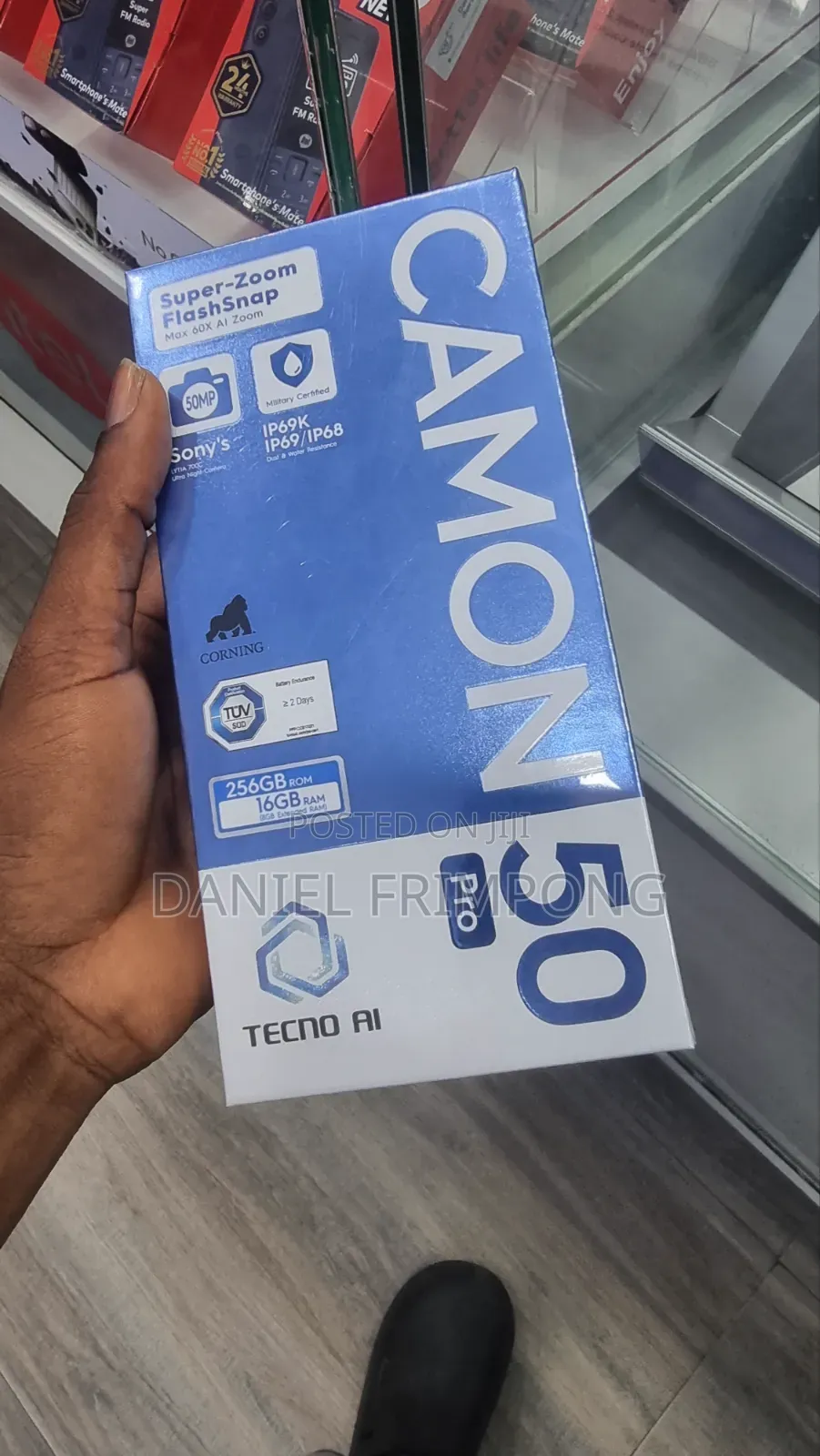 New Tecno Camon 50 Pro 256 GB Black