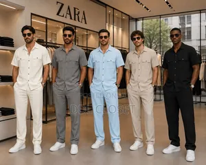 Men's Matching 2- Piece Linen Set