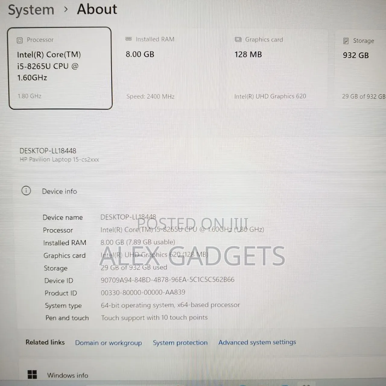 Laptop HP Pavilion 15 8GB Intel Core i5 HDD 1T
