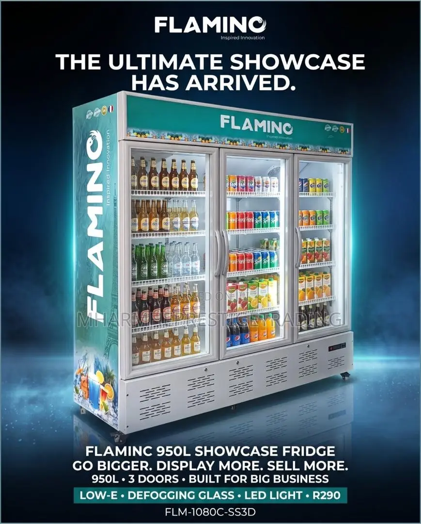 950L 3 Doors Display Fridge