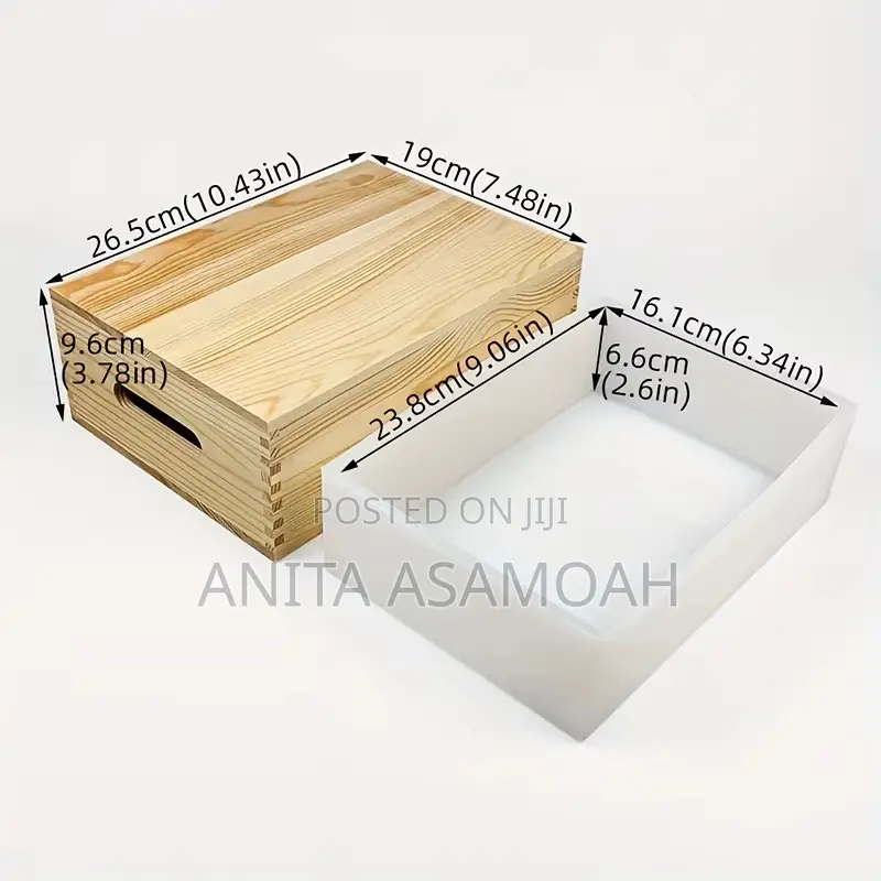 8kg Silicone Soap Mold With Wooden Frame and Cover