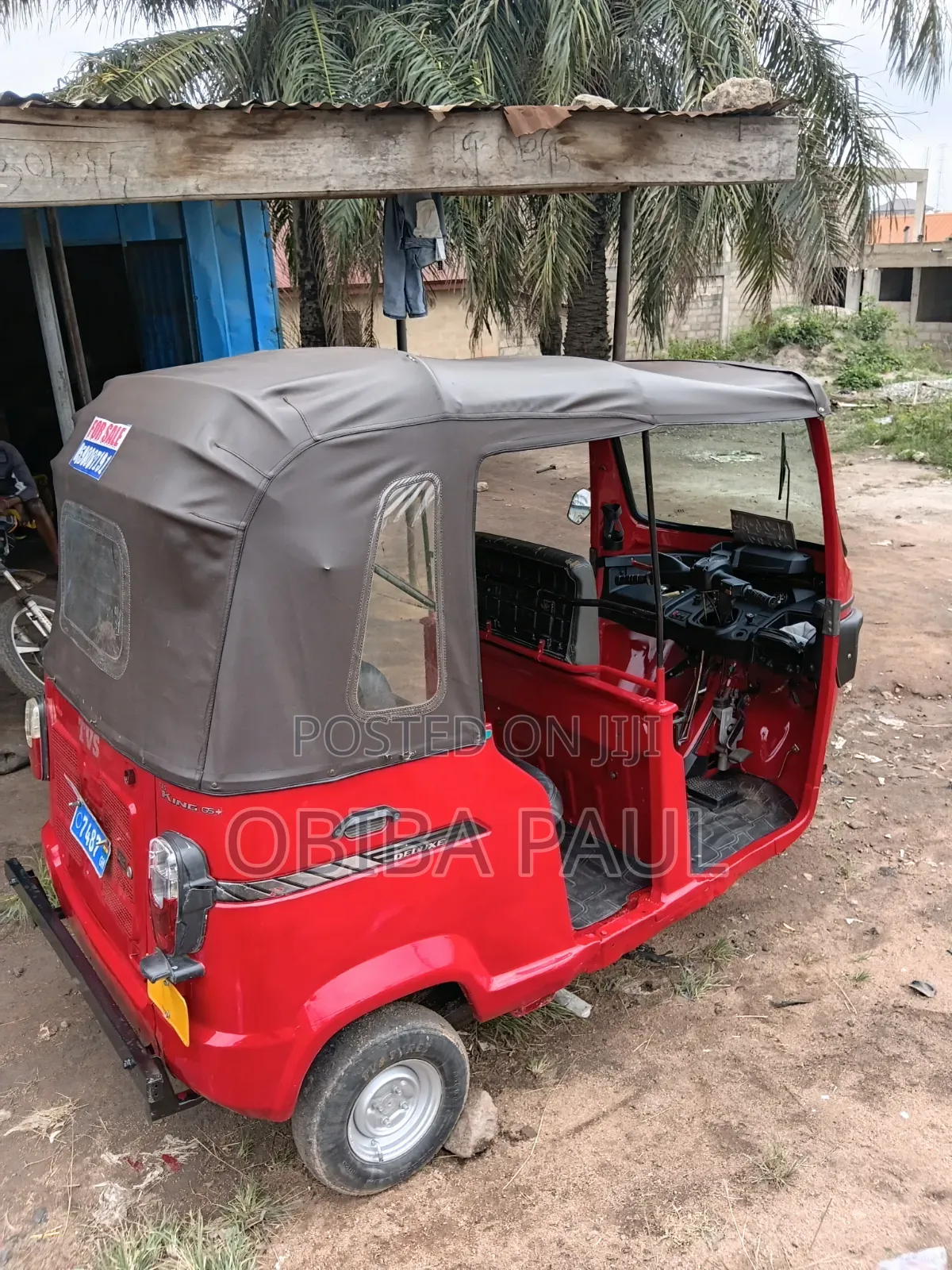 TVS King Deluxe Plus iTouch Start 2024 Red