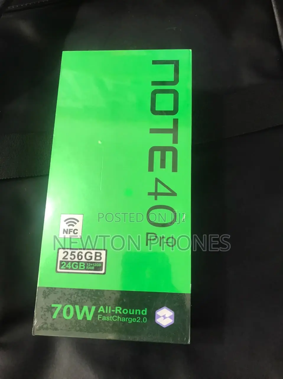 New Infinix Note 40 Pro 256 GB Black