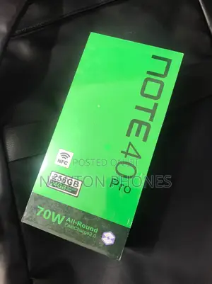 New Infinix Note 40 Pro 256 GB Black