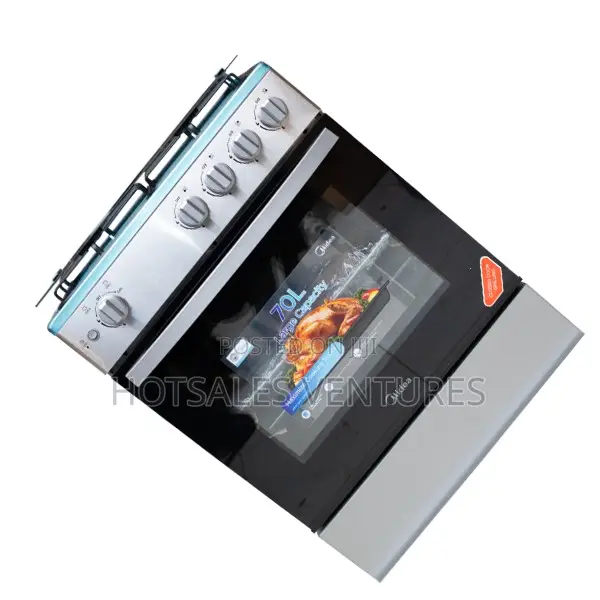 STRONG Midea 4 Burner 60 X 60cm Gas Cooker With Grill - 24tmg4g081-S