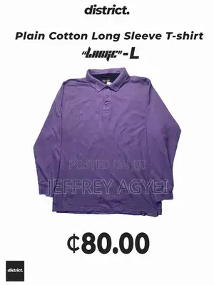 Plain Cotton Long Sleeve T-Shirt