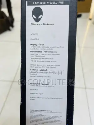 New Laptop Alienware 16 Aurora 16GB Intel Core 7 SSD 1T