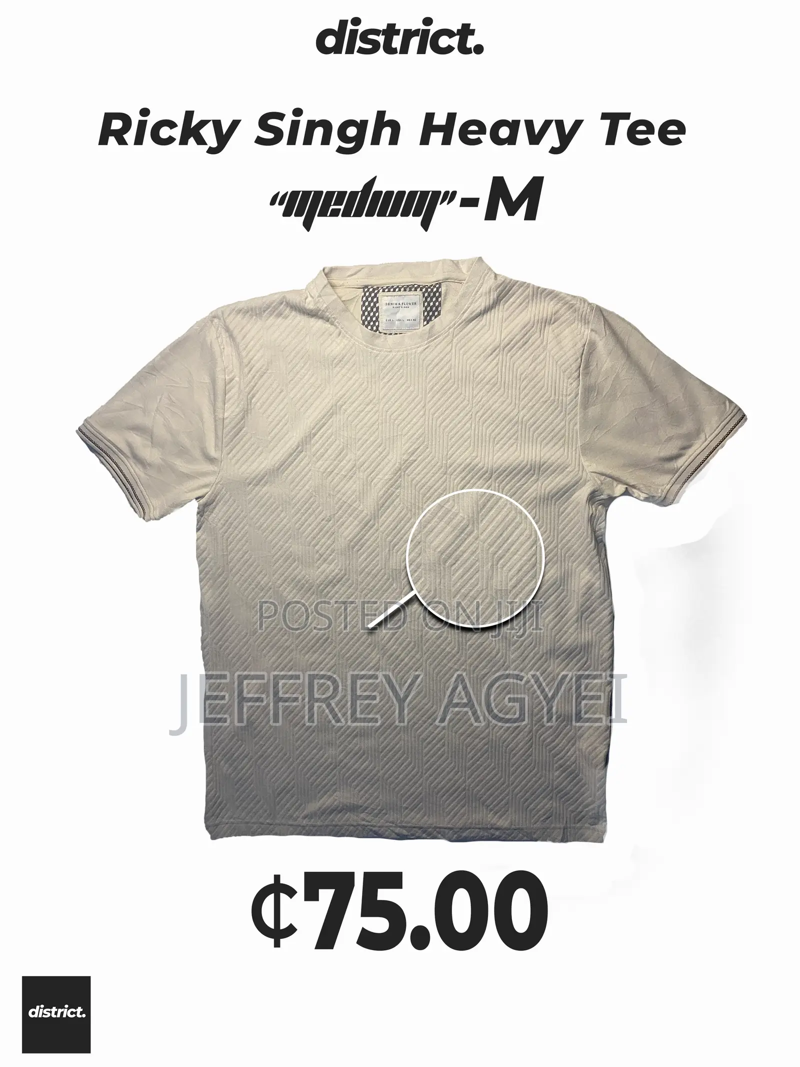 Denim Flower Ricky Singh Heavy Tee