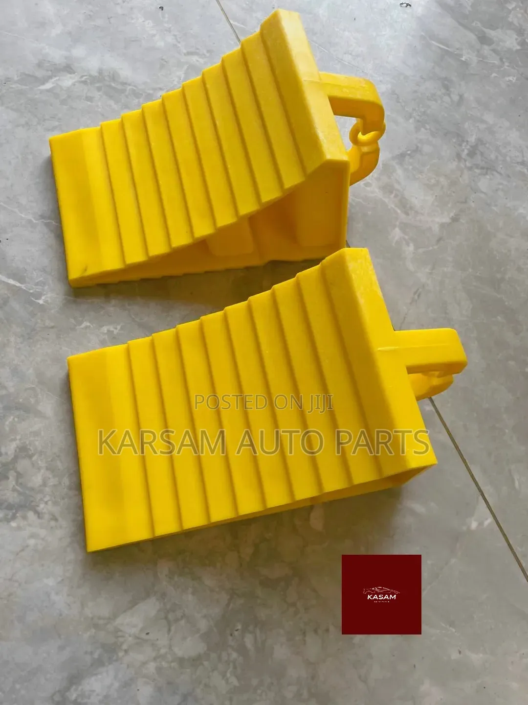 Ribbed Plastic Wheel Chocks