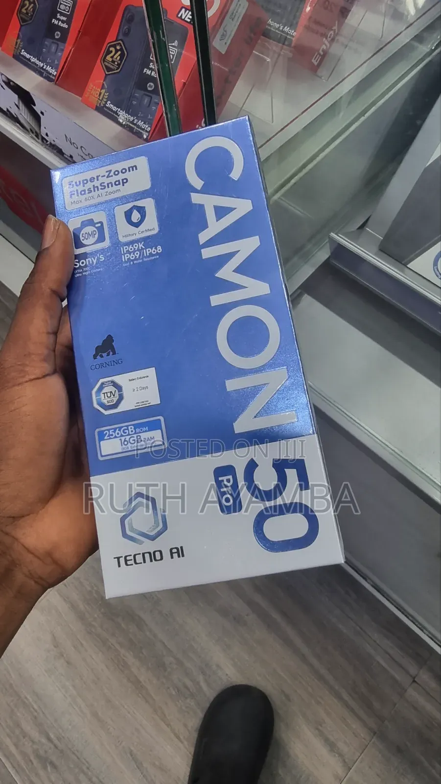 New Tecno Camon 50 Pro 256 GB Black