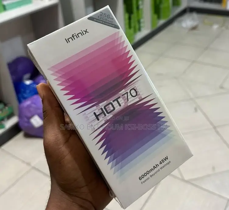 New Infinix Hot 70 128 GB Black