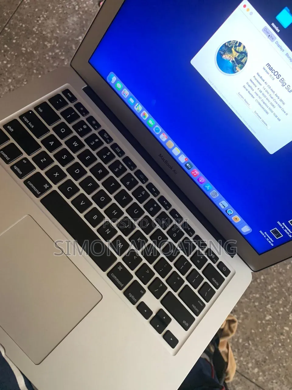 Laptop Apple MacBook Air 4GB Intel Core i5 HDD+SSD 128GB