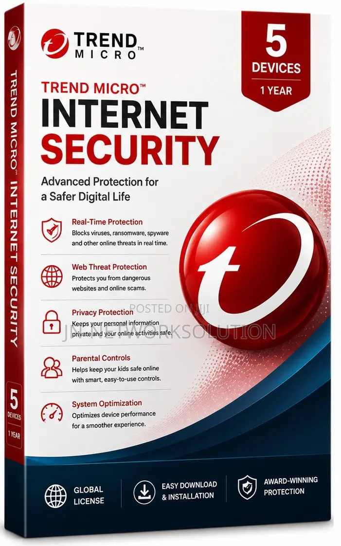 Trend Micro Internet Security 5 Devices/ 1 Year (GLOBAL)