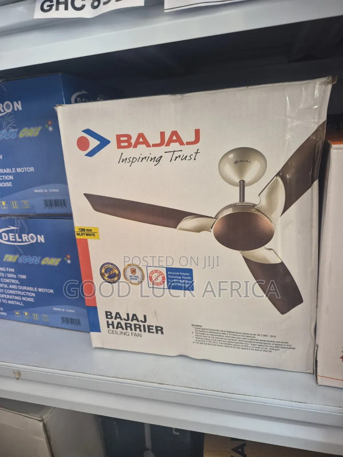 Bajaj Harrier AVB 1200mm Pearl White and Grey