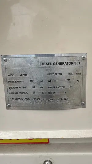 150KVA Diesel Generator