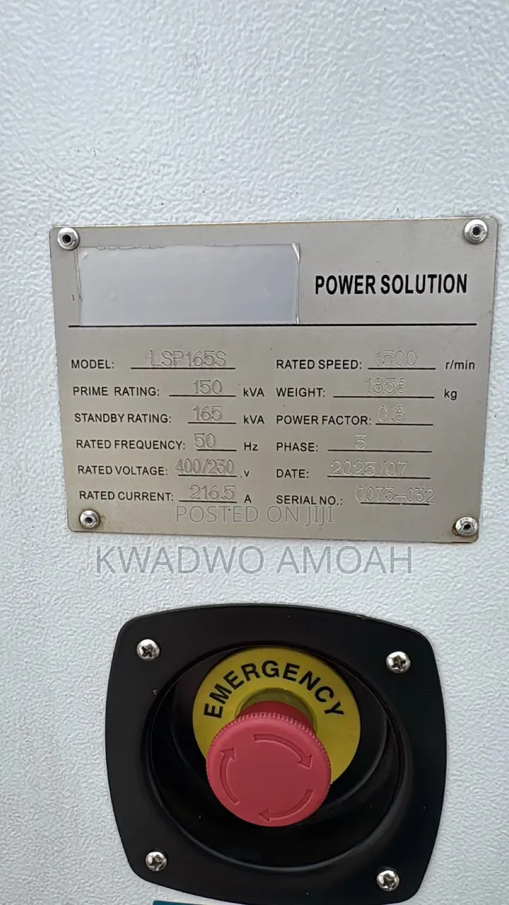 150kva Super Silent Perkins Diesel Generator