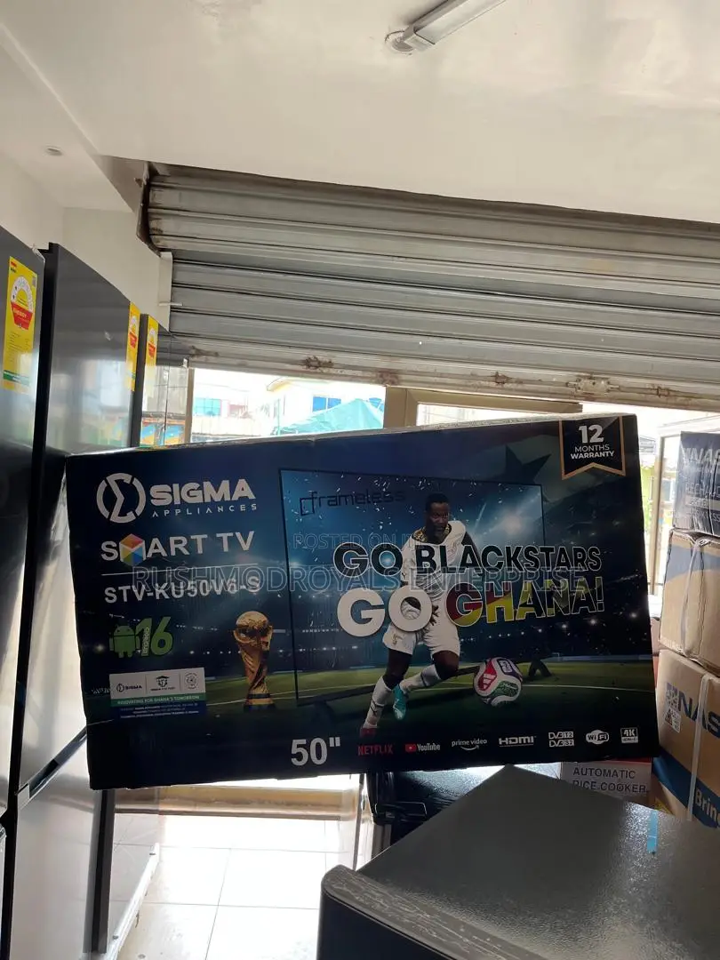 New Sigma 50" Ultra HD iCast Frameless Smart TV