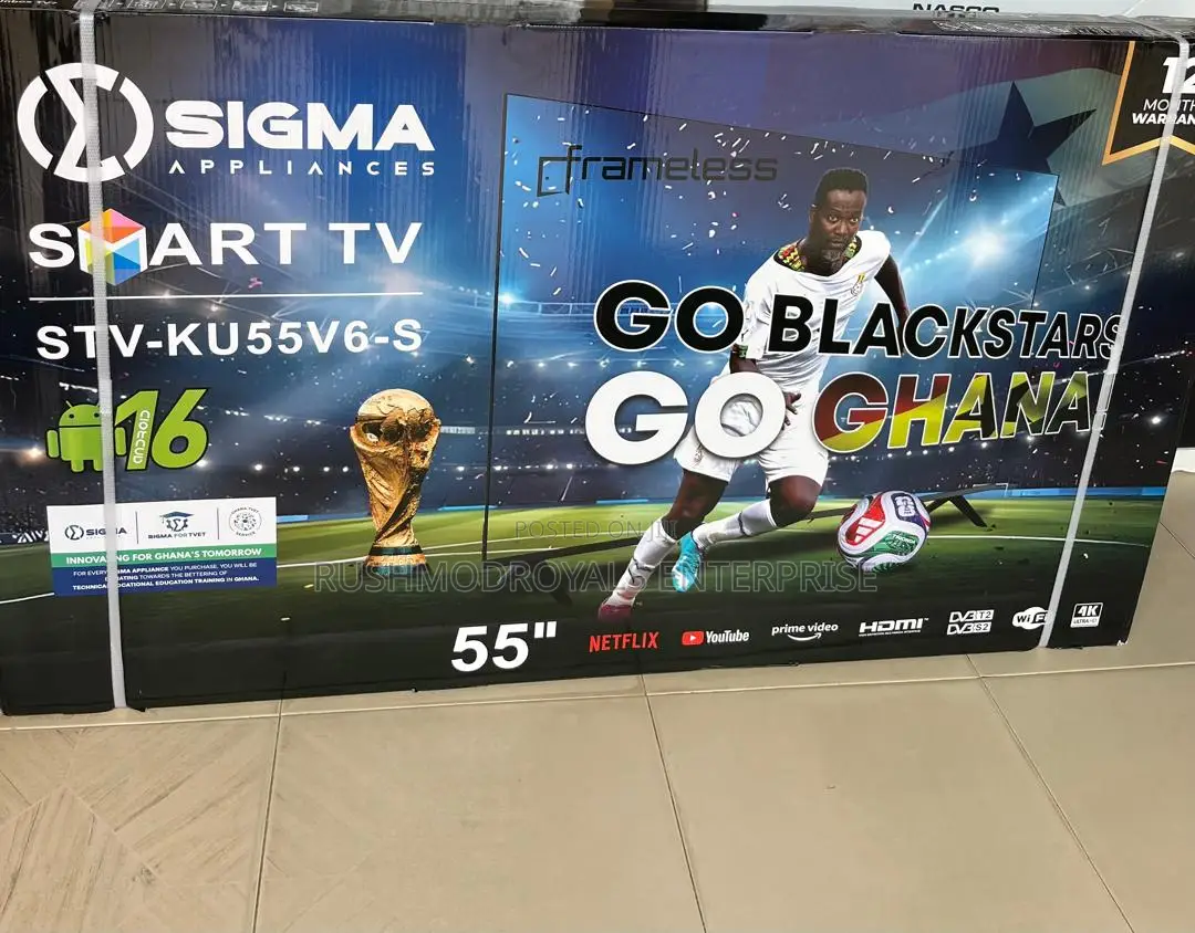 Sigma 55" Smart TV With Dolby Audio