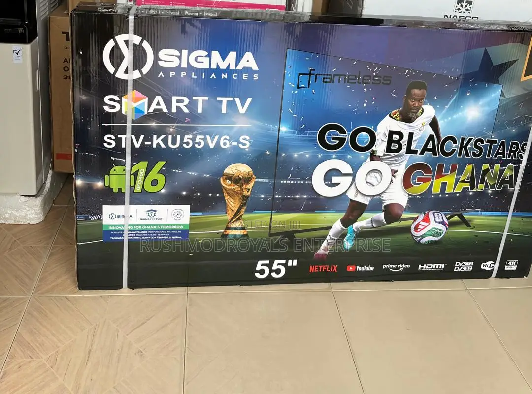 Sigma 55′′ UHD Smart Android Digital Frameless TV STV-Ku55v6-S
