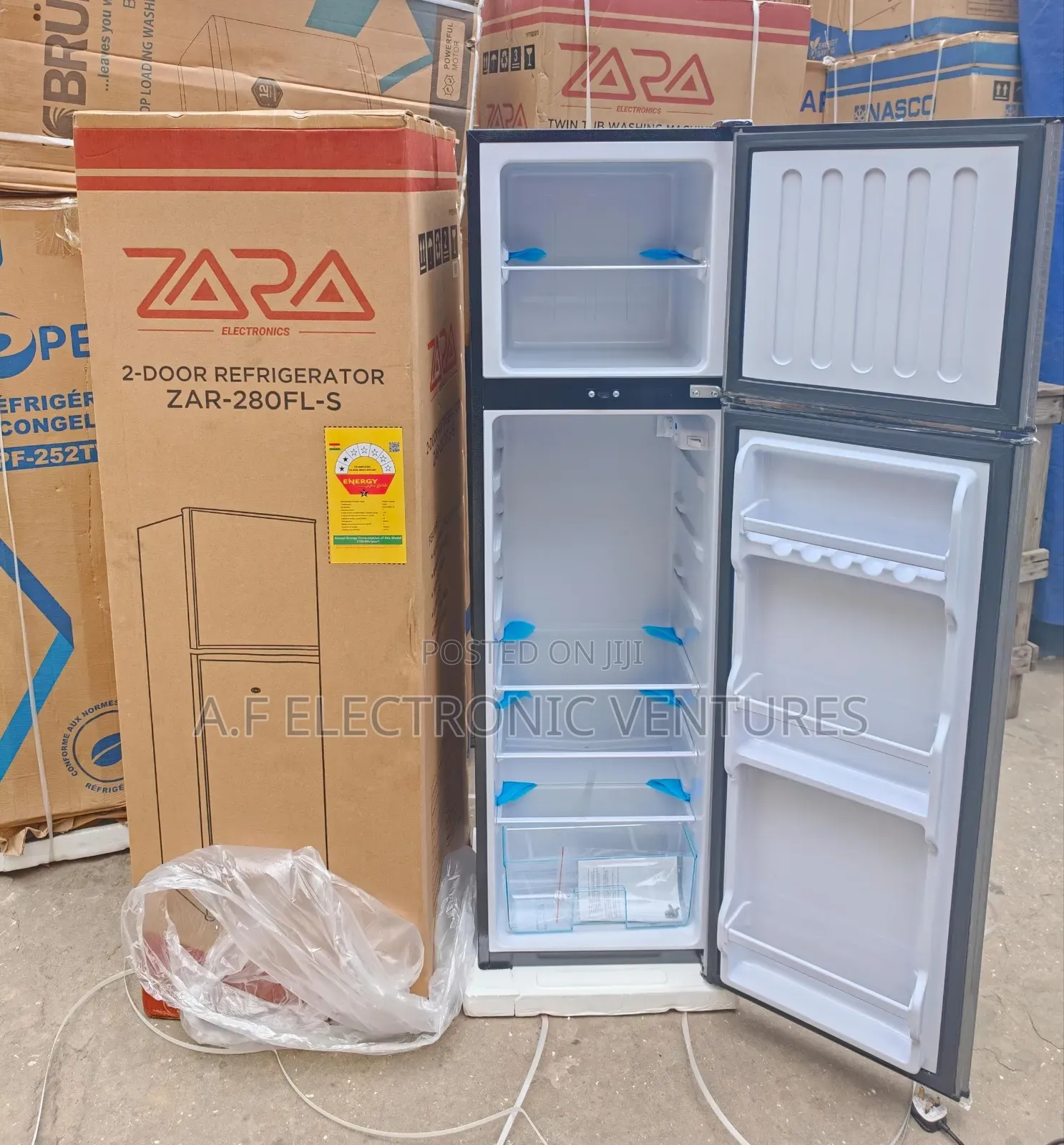 Zara 168-Litres Top Freezer Fridge (Zar-280fl)