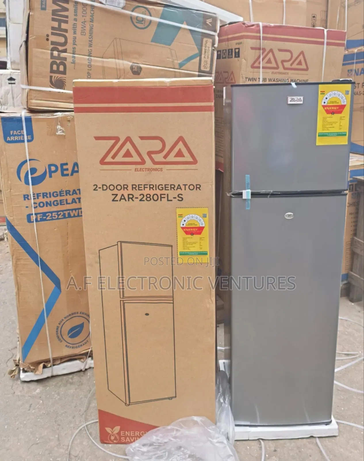 Zara 168-Litres Top Freezer Fridge (Zar-280fl)