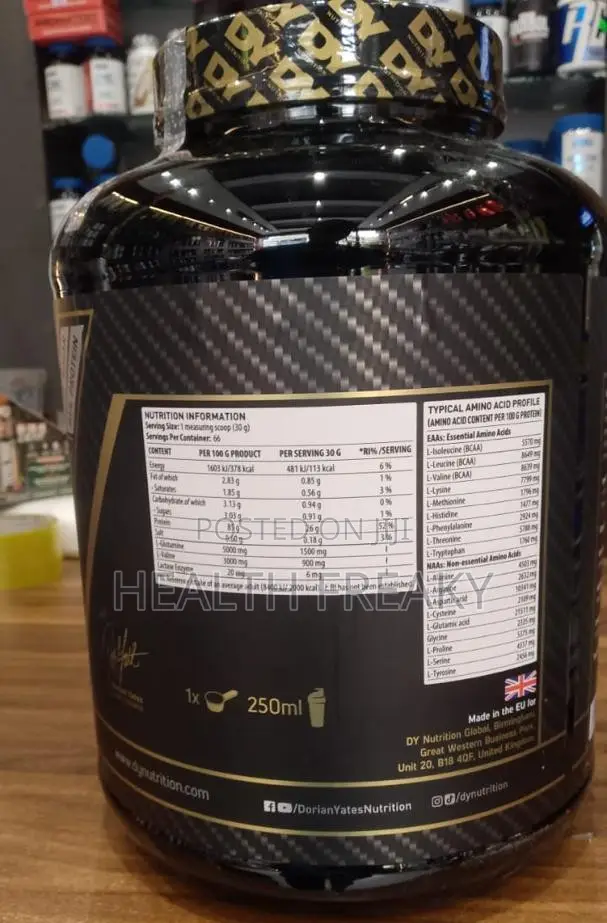 Whey Protein DY Nutrition Whey Protein Isolate Muscle Builder