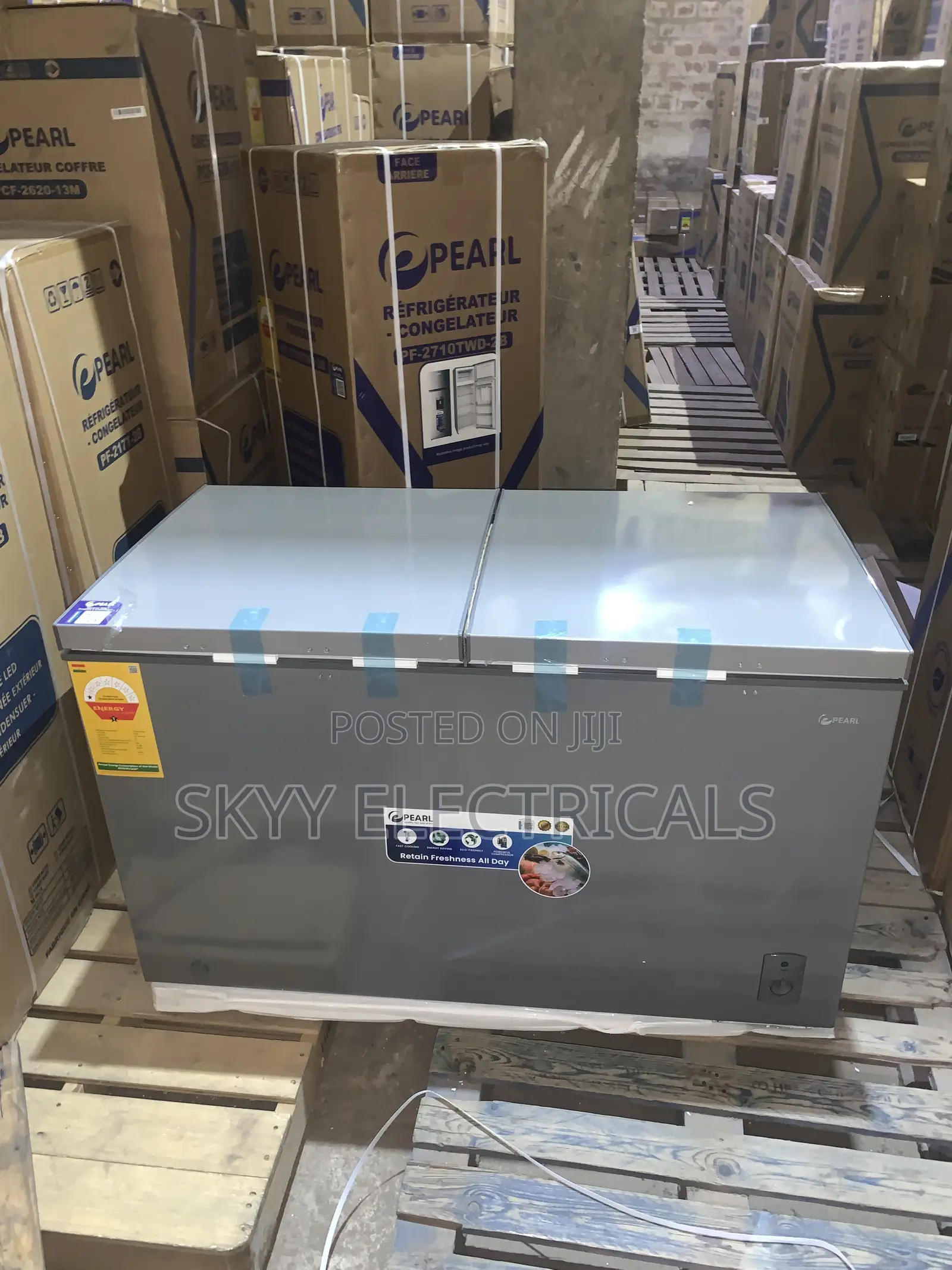 Pearl Double Door 508 Liters Freezer