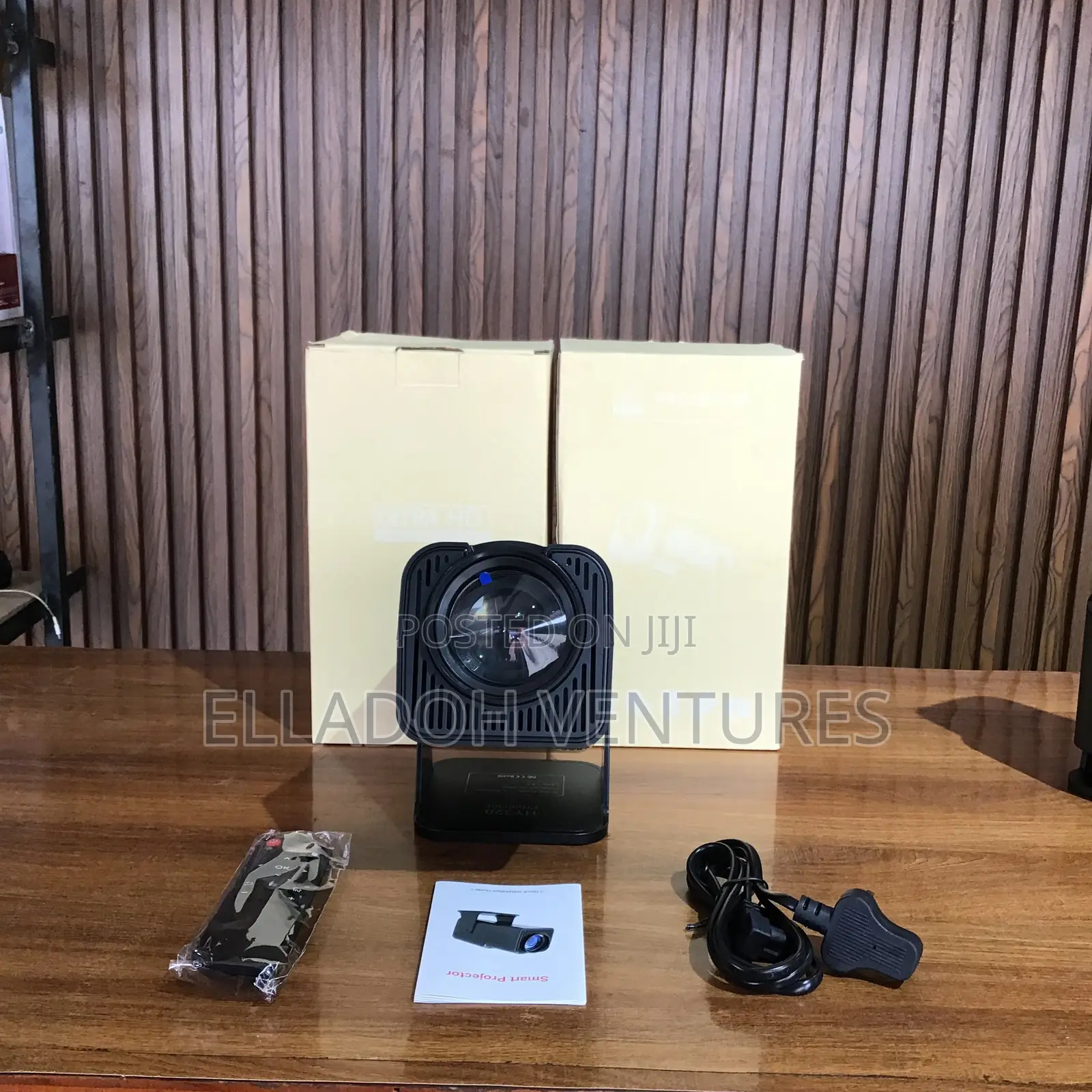 HY320 Mini Projector TV Box (Free Sport Matches) + Projector Screen
