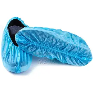 100 Disposable Shoe Covers - Blue