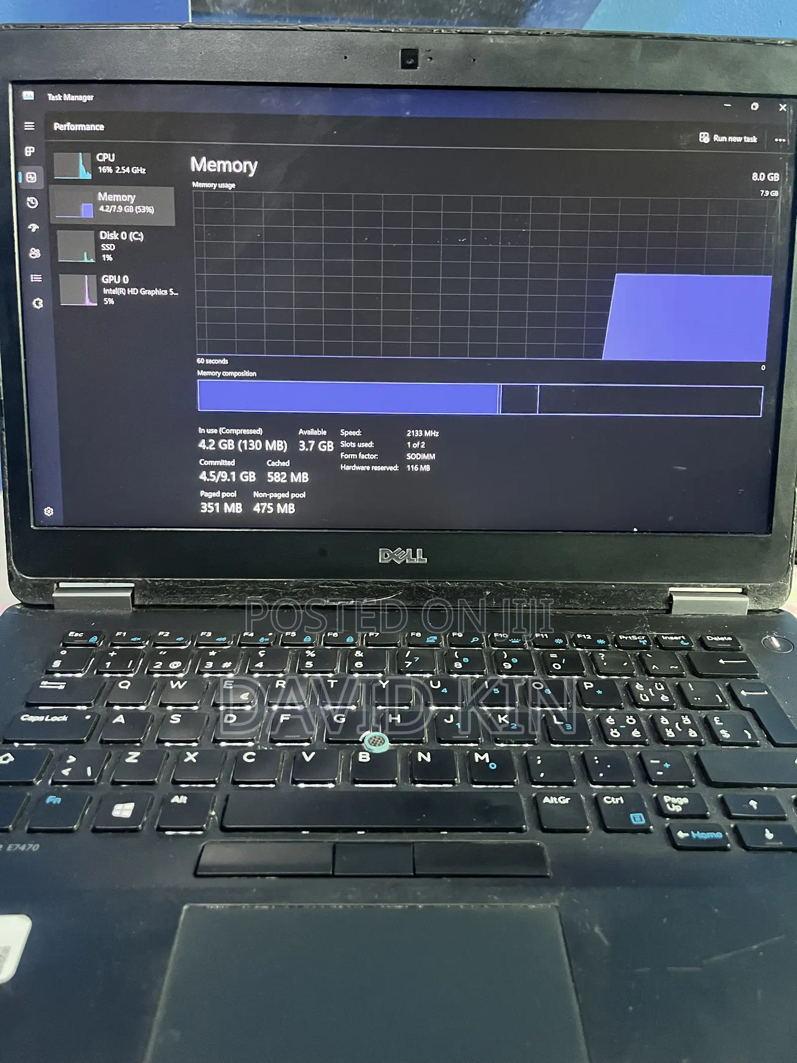 Laptop Dell Latitude E7470 8GB Intel Core i5 SSD 256GB