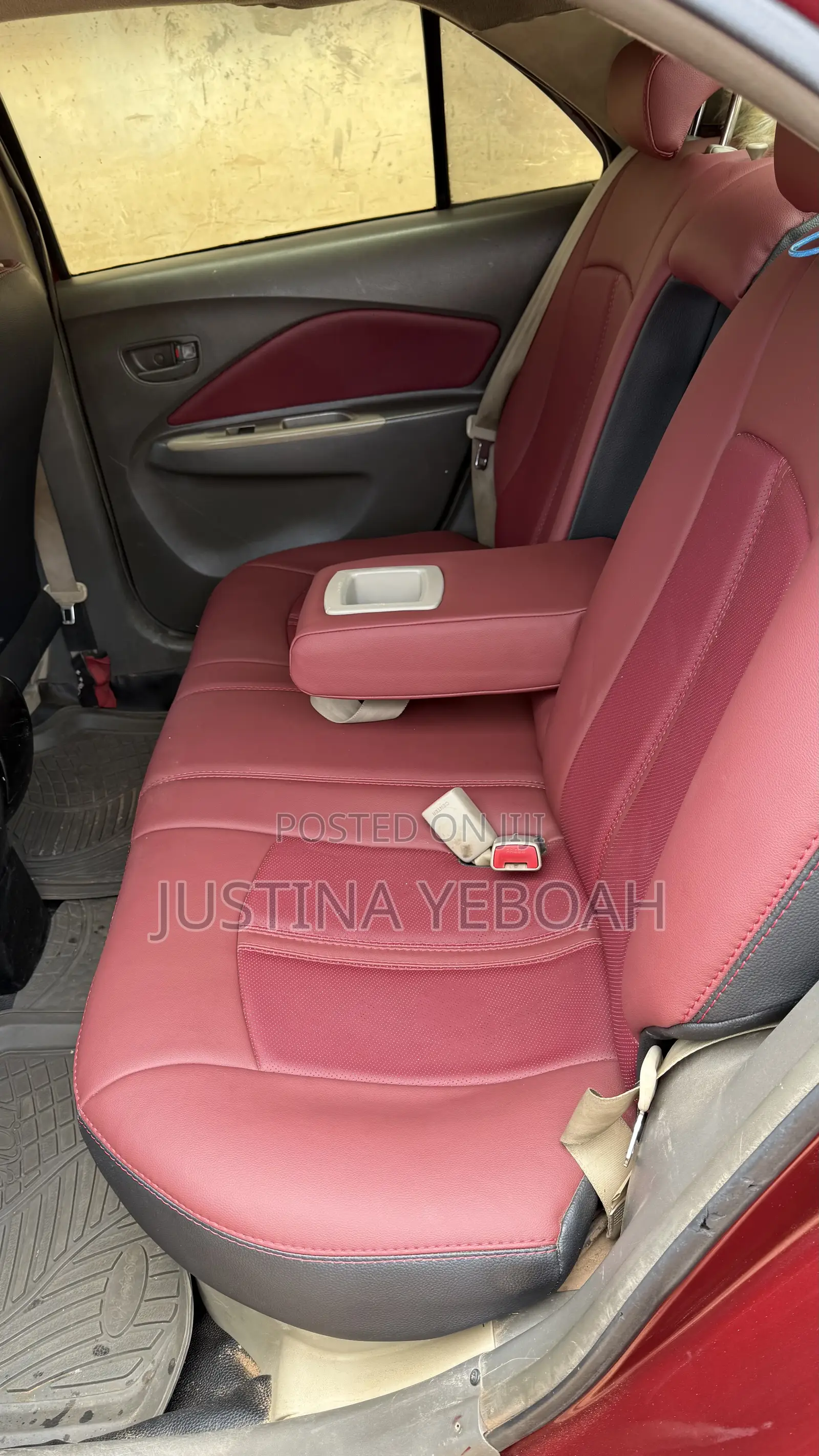 Toyota Belta 2012 Burgundy